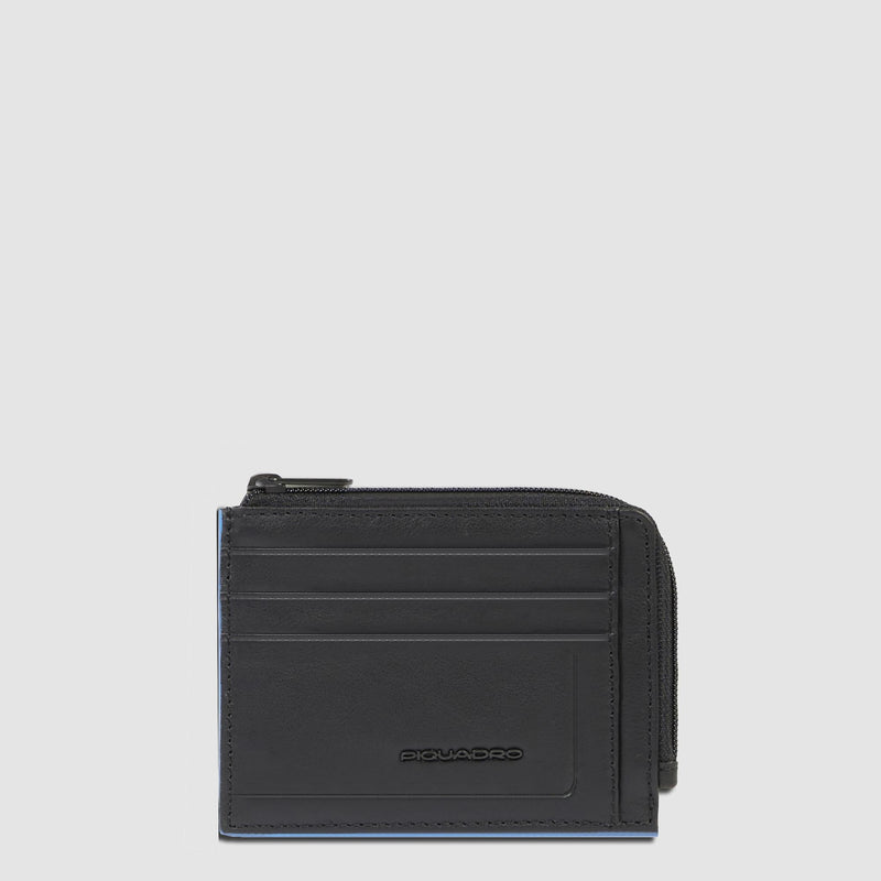 Porte-monnaie zippé avec porte-cartes de crédit