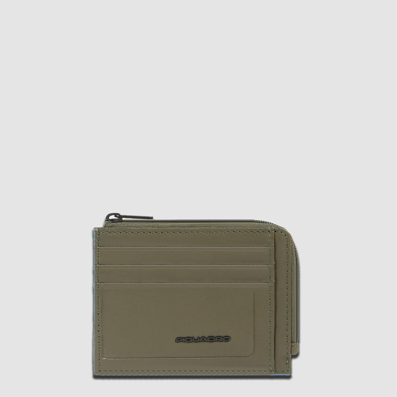 Porte-monnaie zippé avec porte-cartes de crédit