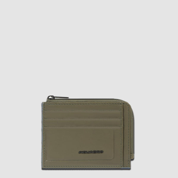 Porte-monnaie zippé avec porte-cartes de crédit