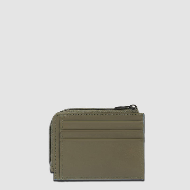 Porte-monnaie zippé avec porte-cartes de crédit
