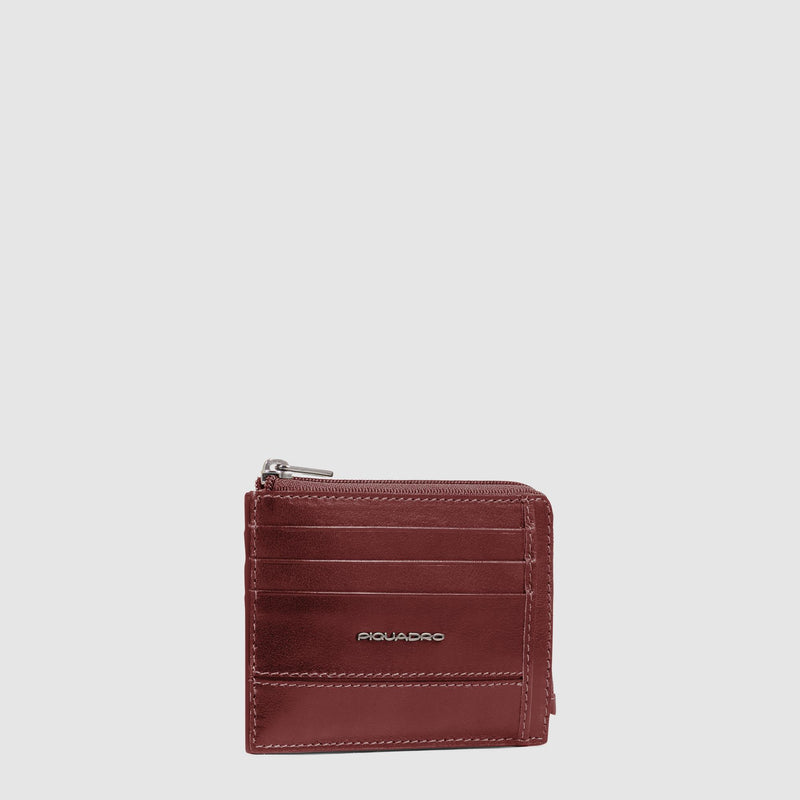 Porte-monnaie zippé avec porte-cartes de crédit