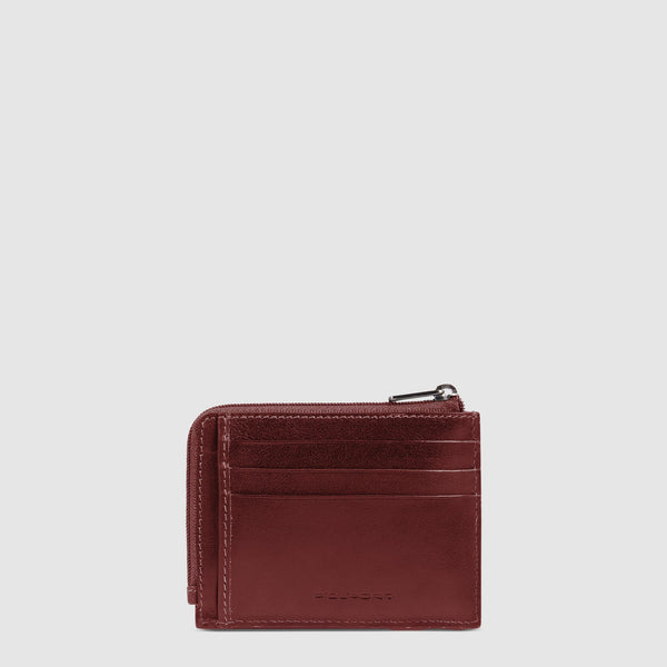Porte-monnaie zippé avec porte-cartes de crédit
