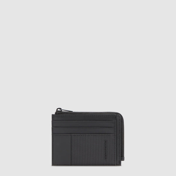 Leather Coin Purse with 6 Card Slots and RFID Protection - 1