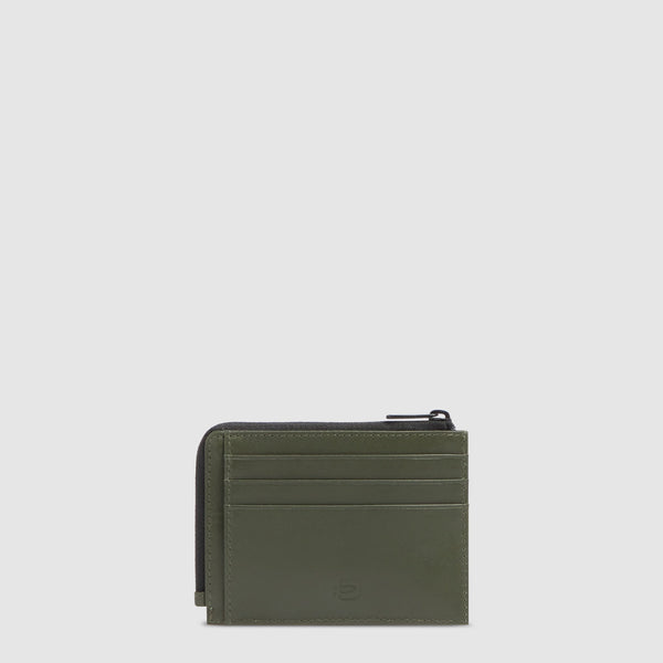Leather Coin Purse with 6 Card Slots and RFID Protection - 2