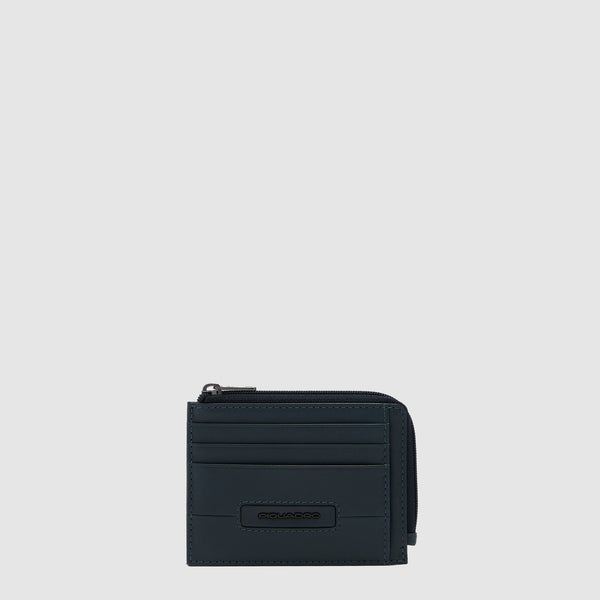 6-Card Leather Card Holder with Coin Pocket - 1