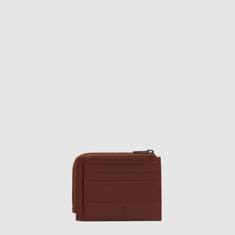 Porte-monnaie zippé avec porte-cartes de crédit