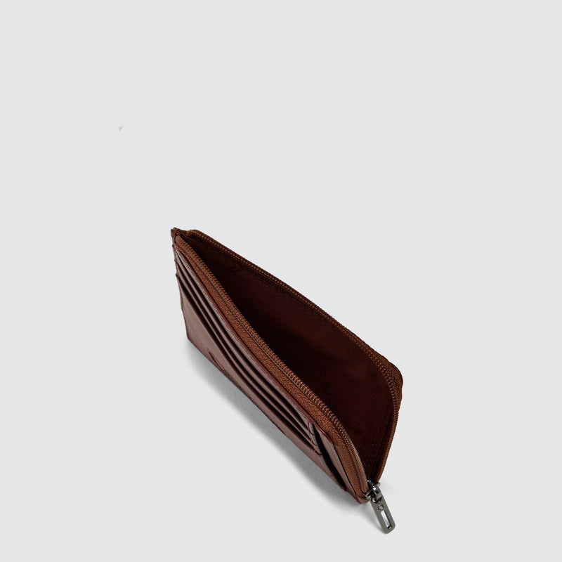 Porte-monnaie zippé avec porte-cartes de crédit