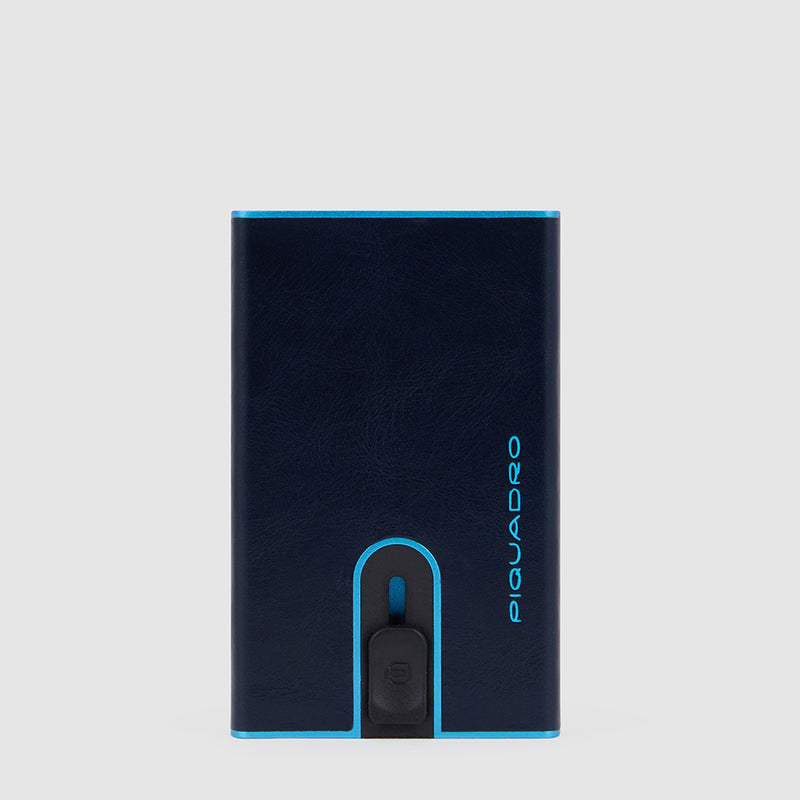 Credit card case with sliding system