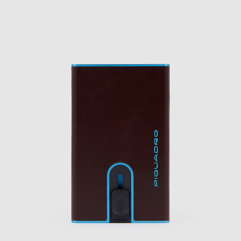 Credit card case with sliding system