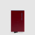 Metal Pop-Up Card Holder Blue Square with RFID Protection