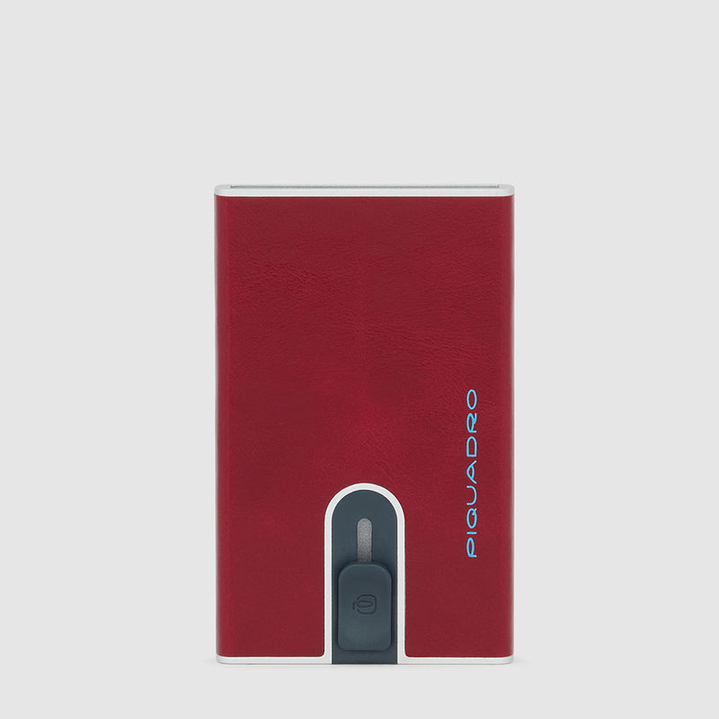 Credit card case with sliding system