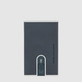 Metal Pop-Up Card Holder with RFID Protection - Ocean blue
