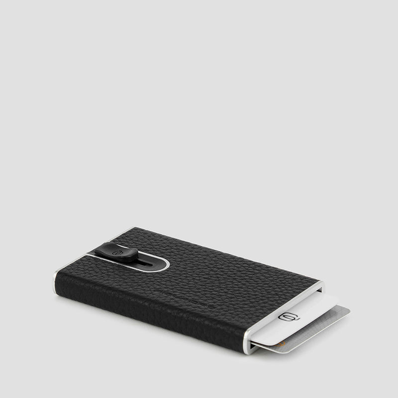 Credit card case with sliding system