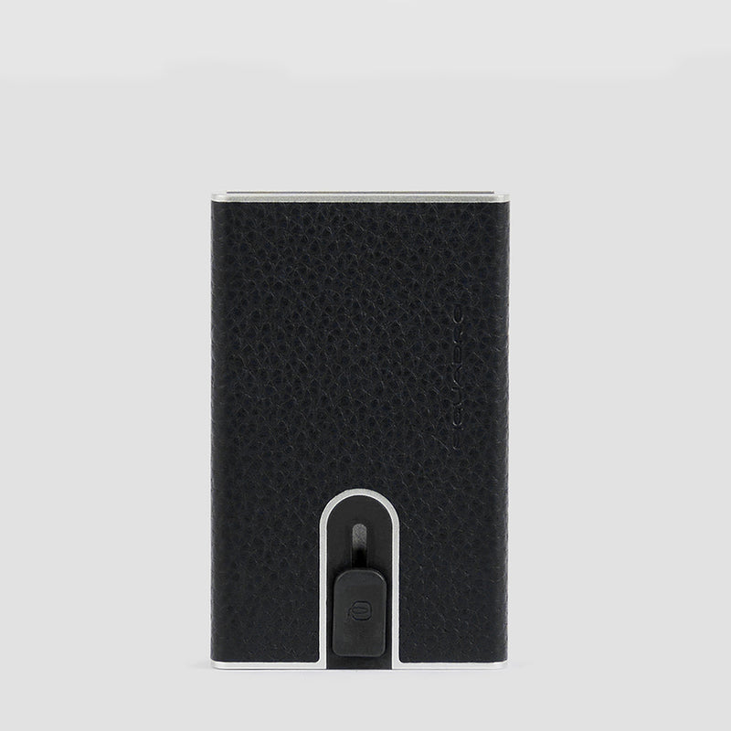 Credit card case with sliding system