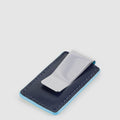 Slim Leather Money Clip for Cards and Cash