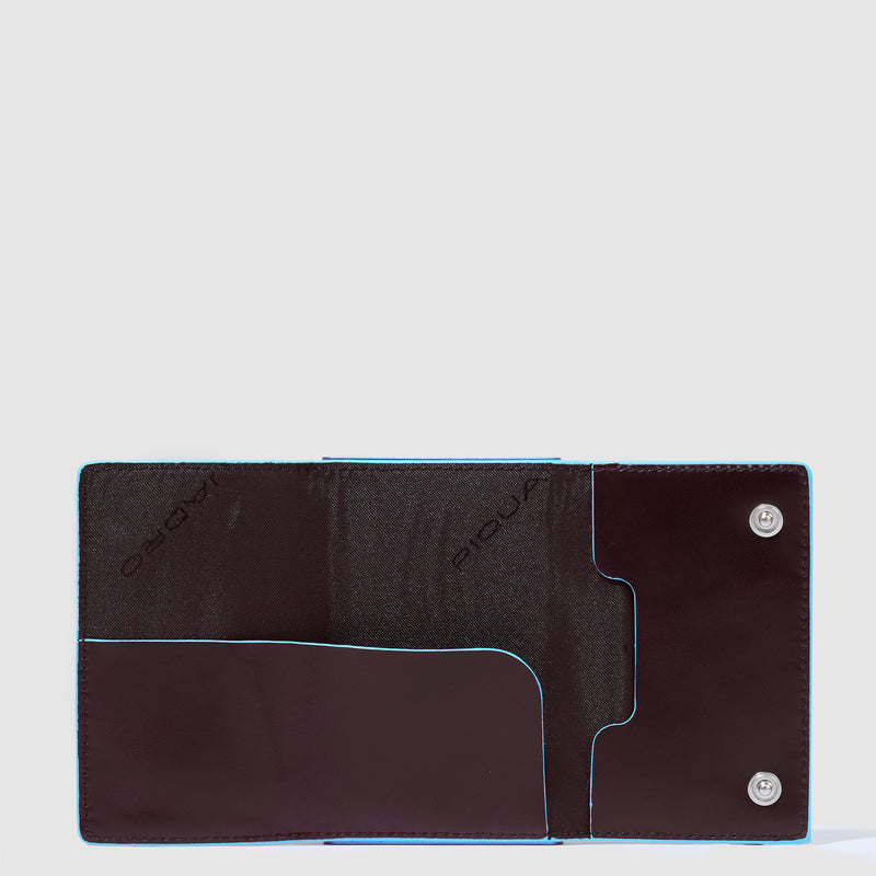 Compact wallet for banknotes and credi cards