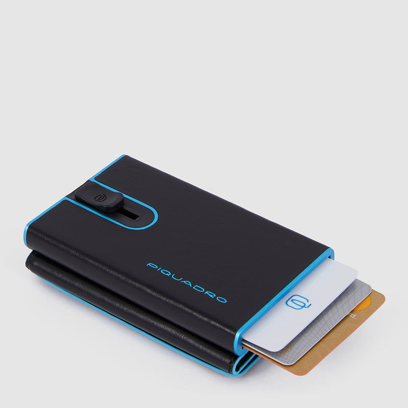 Compact wallet for banknotes and credi cards