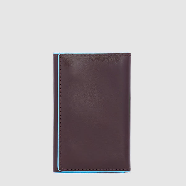 Compact wallet for banknotes and credi cards with