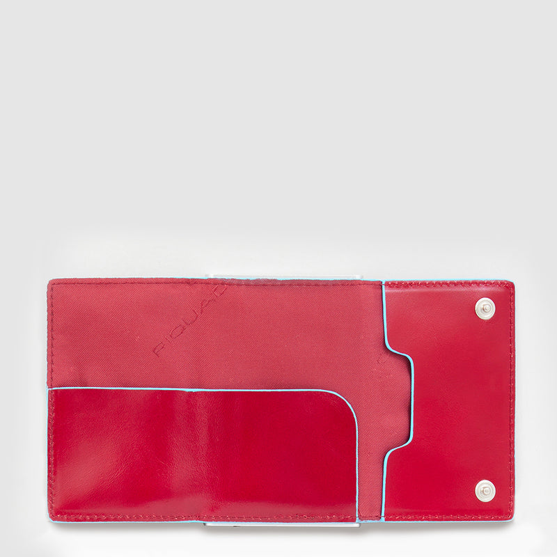 Compact wallet for banknotes and credi cards with