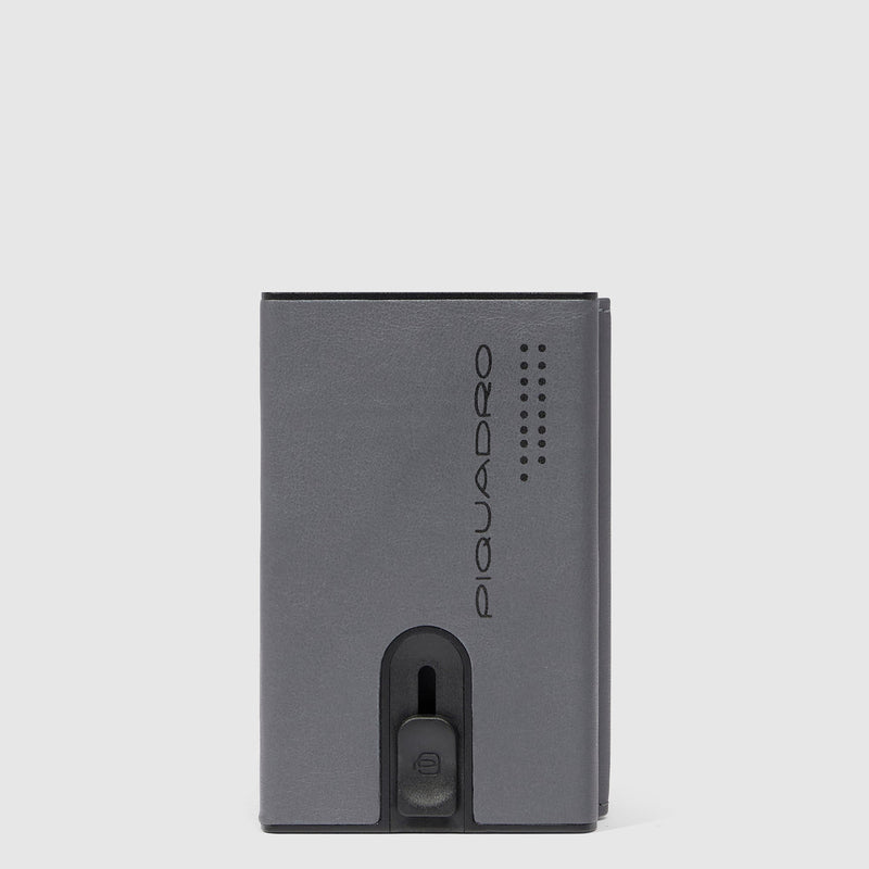 Compact wallet for banknotes and credi cards