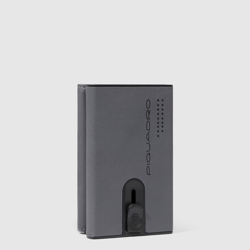 Compact wallet for banknotes and credi cards