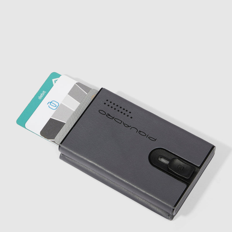 Compact wallet for banknotes and credi cards