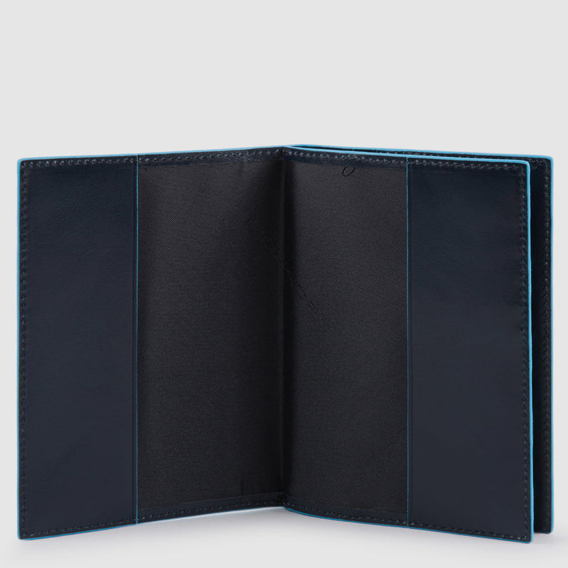 Leather Passport Holder with 5 Card Slots