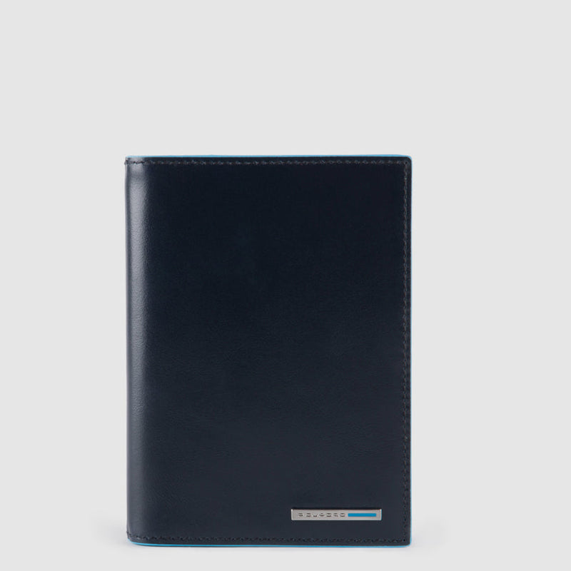 Leather Passport Holder with 5 Card Slots