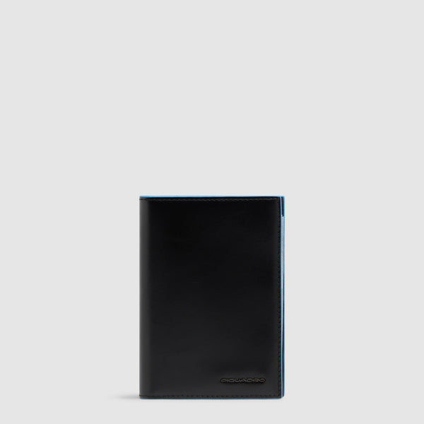 Leather Passport Holder with 5 Card Slots - 1