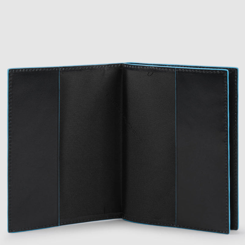Leather Passport Holder with 5 Card Slots - 7