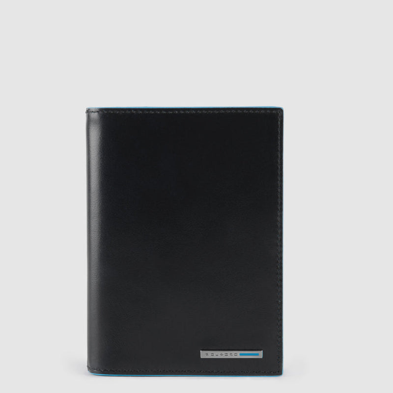 Leather Passport Holder with 5 Card Slots