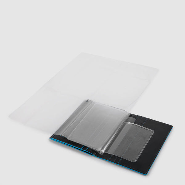Leather Passport Holder with 5 Card Slots - 4