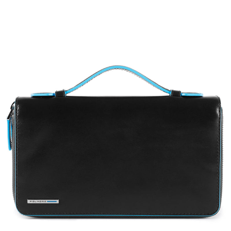 Travel document holder with top handle