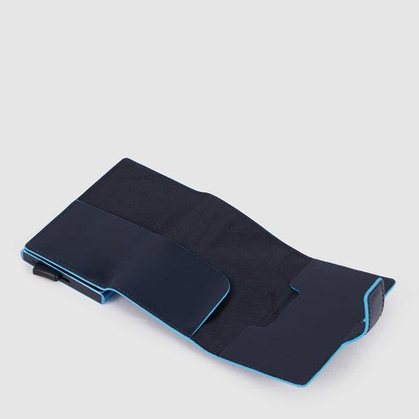 Portefeuille compact avec porte-cartes pop-up