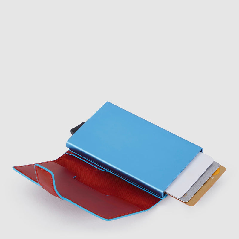 Compact wallet with dual pop-up card holder
