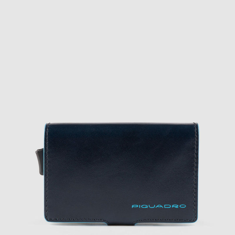 Double credit card case with sliding system