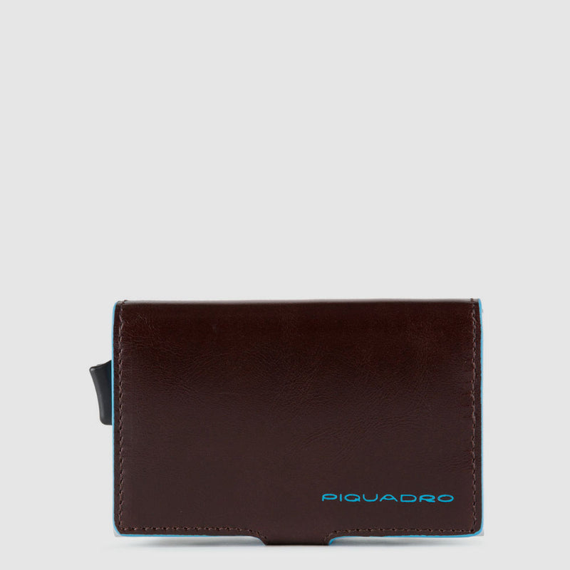 Double credit card case with sliding system