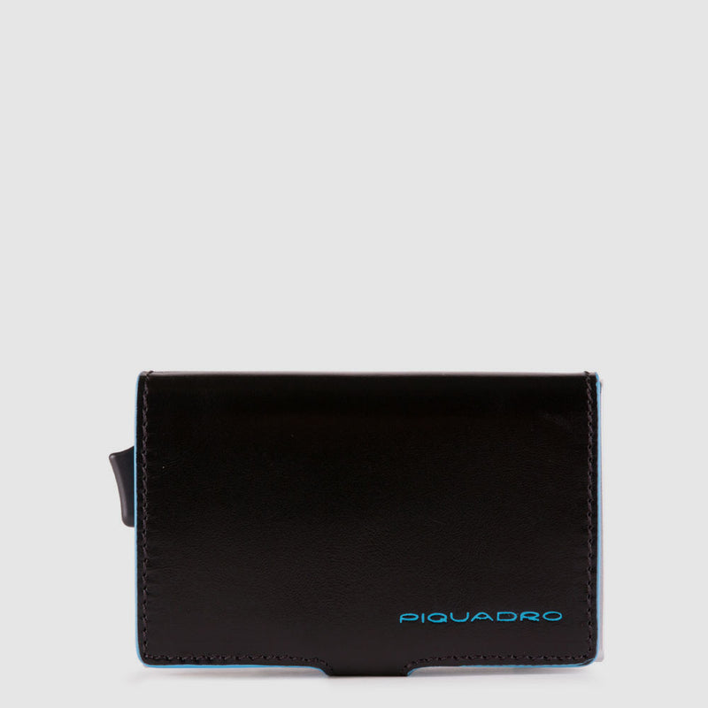 Double credit card case with sliding system