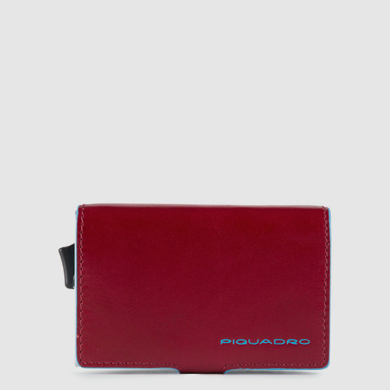 Double credit card case with sliding system