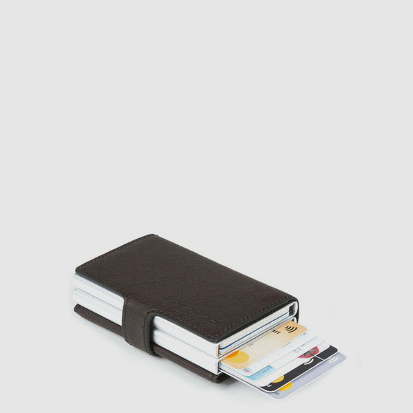 Compact wallet doppio per carte di credito