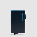 Compact Leather Wallet with Pop-Up Card Holder
