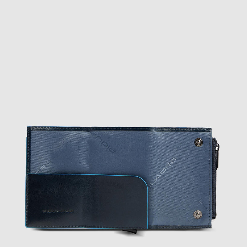 Billetera compacta automática con monedero