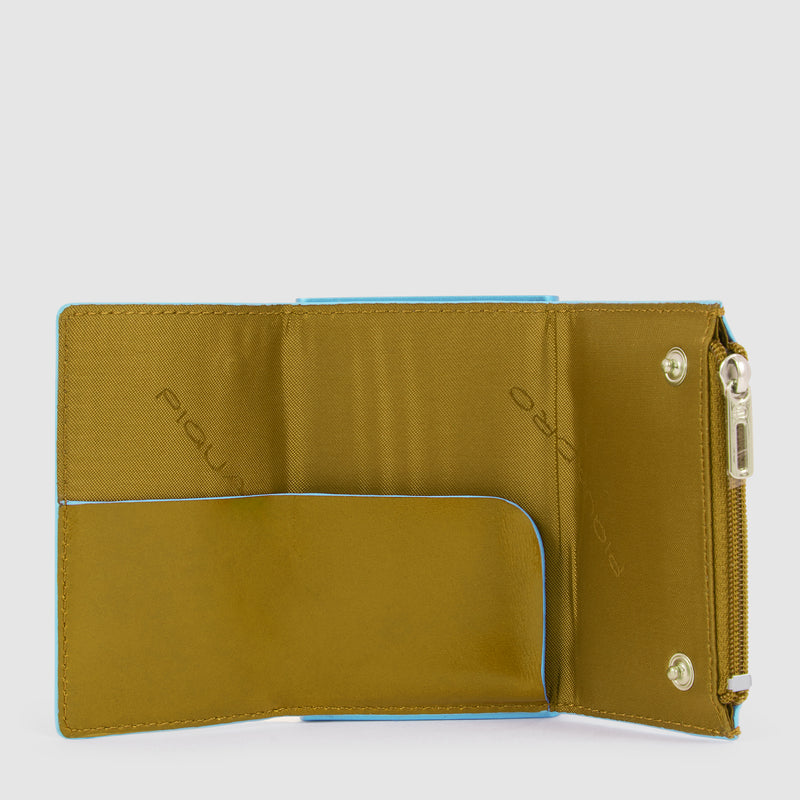 Pop-up wallet with money pocket