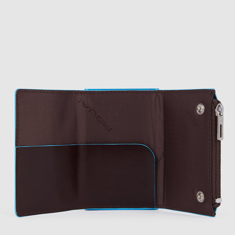 Pop-up wallet with money pocket