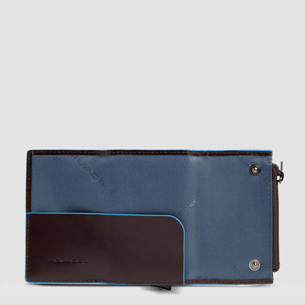 Compact Leather Wallet with Pop-Up Card Holder - 3