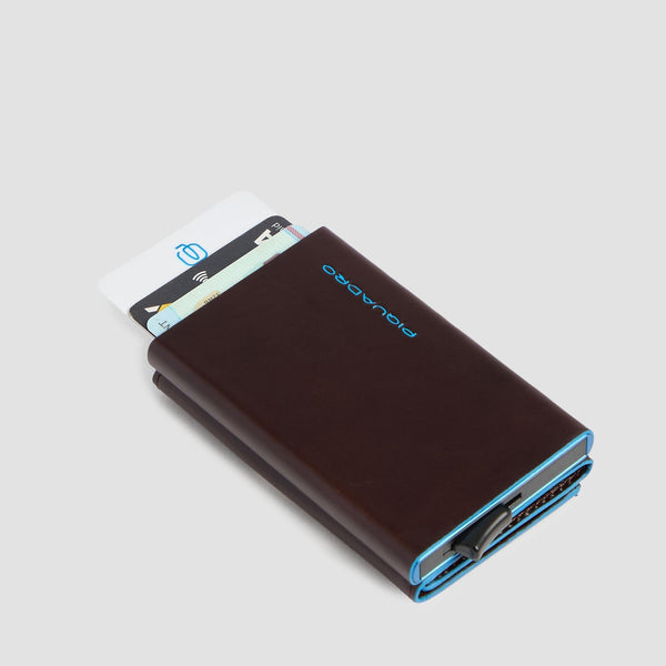 Compact Leather Wallet with Pop-Up Card Holder - 4