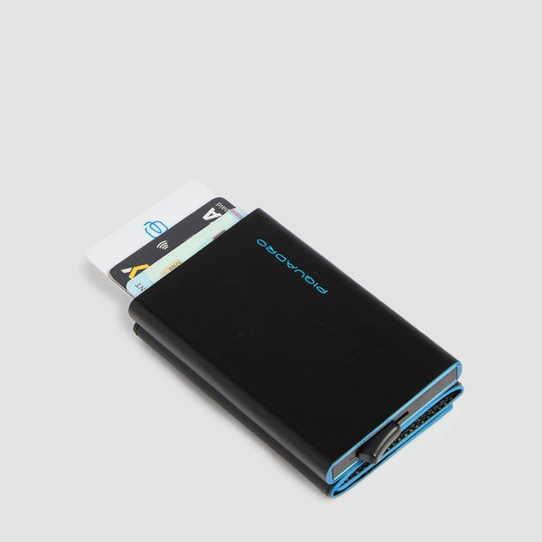 Compact Leather Wallet with Pop-Up Card Holder - 4