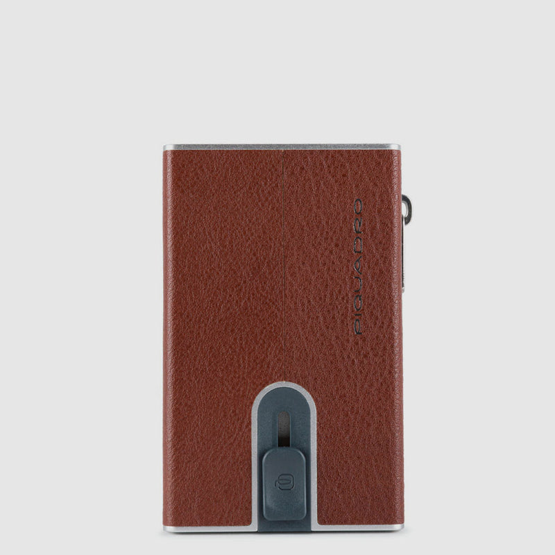 Compact wallet for banknotes and credit cards with