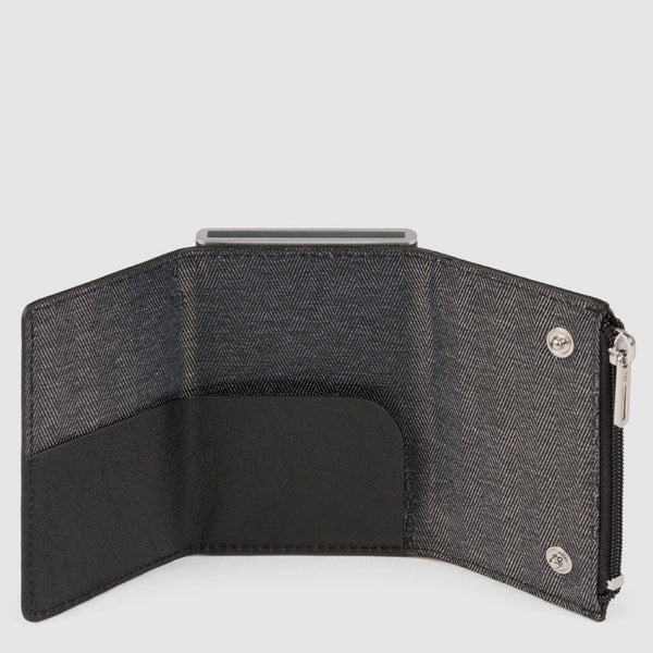 Pop-up wallet with money pocket