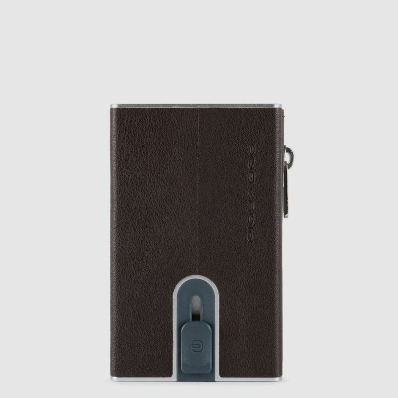 Compact wallet for banknotes and credit cards with
